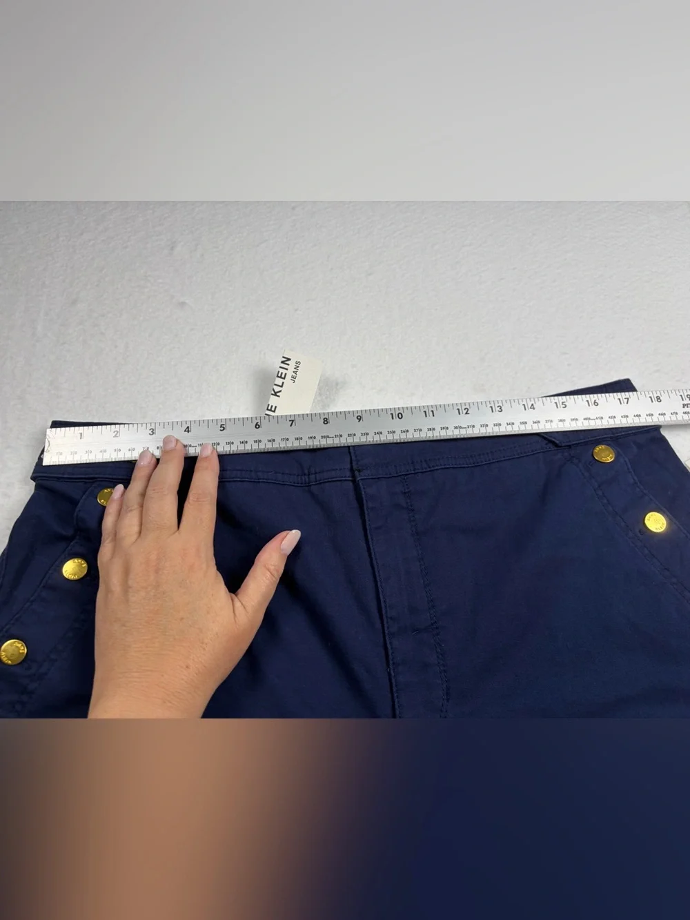 Anne Klein Navy sailor‎ Shorts with Gold Button Details